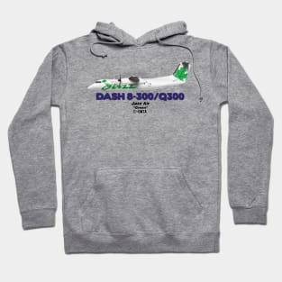 DeHavilland Canada Dash 8-300/Q300 - Jazz Air "Green" Hoodie